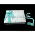 Promotional fabric cover notebook with ribbon closure